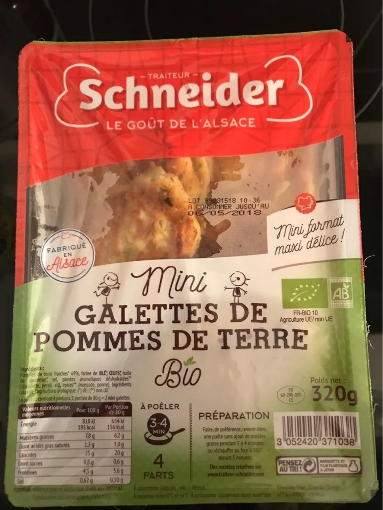 Mini galette de pomme de terre