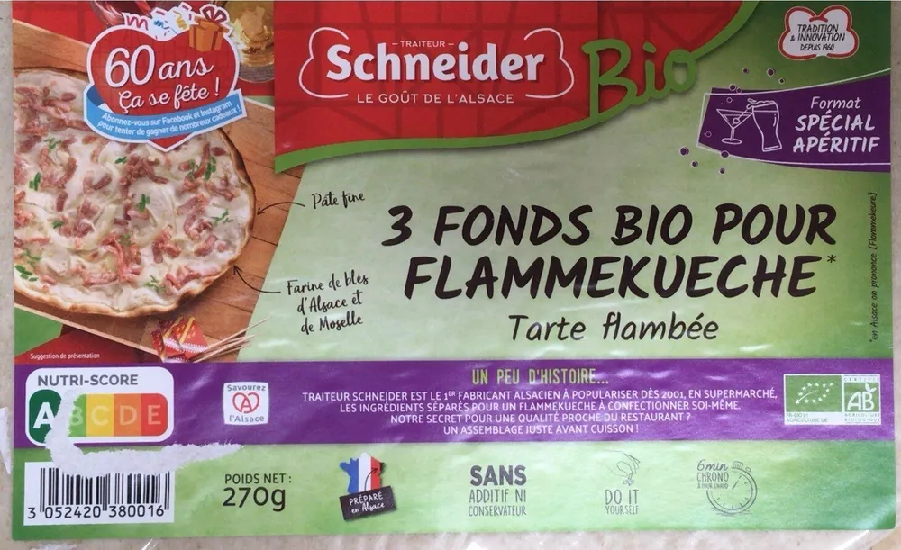 Fond bio pour flammekueche