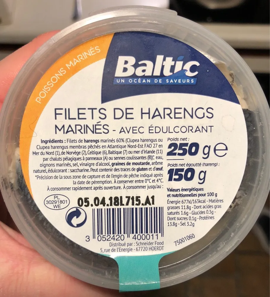 Filet de harengs marinés