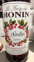 Sirop Airelles Monin 70 CL, 1 Bouteille