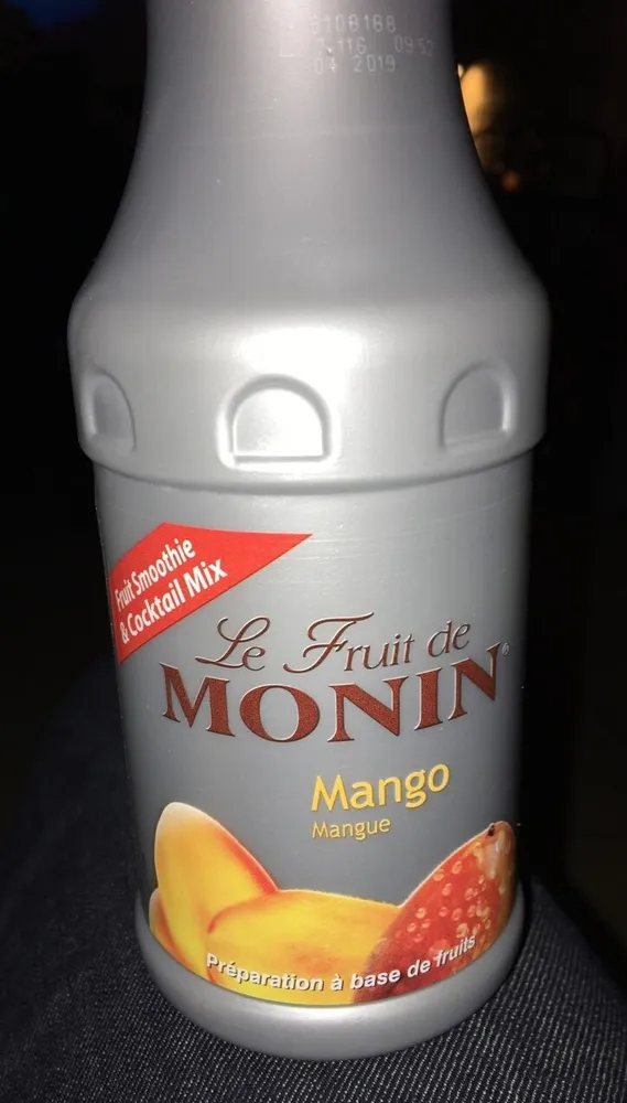 Monin Le Sirop Mango Fruit Based Preparation
