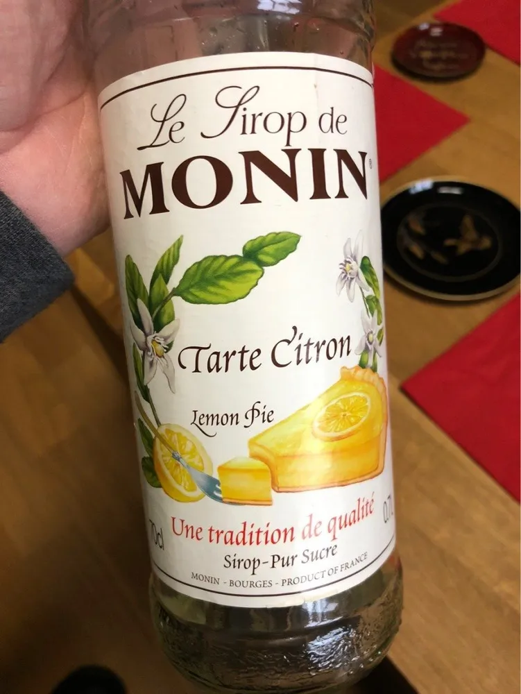 Monin Bouteille Monin Tarte Citron
