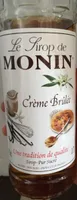 Monin Premium Creme Brulee Syrup 700 ML