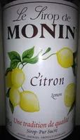 Le sirop de Monin, Citron