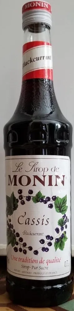Sirop Cassis Monin 70 cl, 1 Bouteille