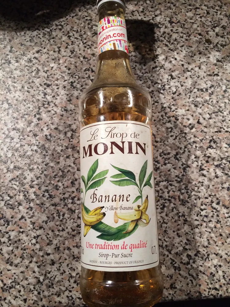Sirop Banane Jaune Monin 70 CL, 1 Bouteille