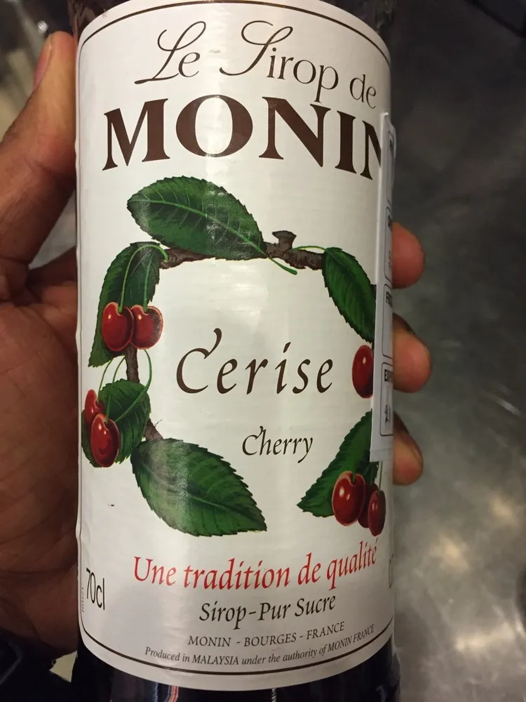 Le sirop de Monin  cerise