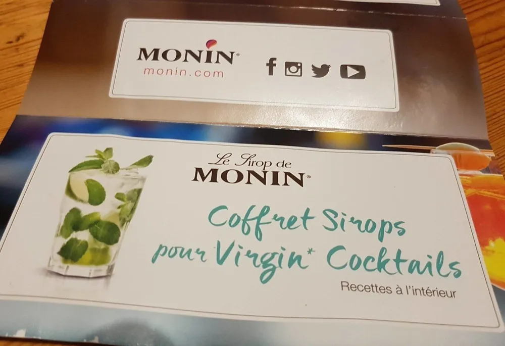 Coffret sirops pour Virgin Cocktails