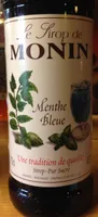 Sirop menthe bleue