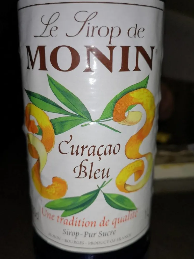 Sirop Curaçao bleu