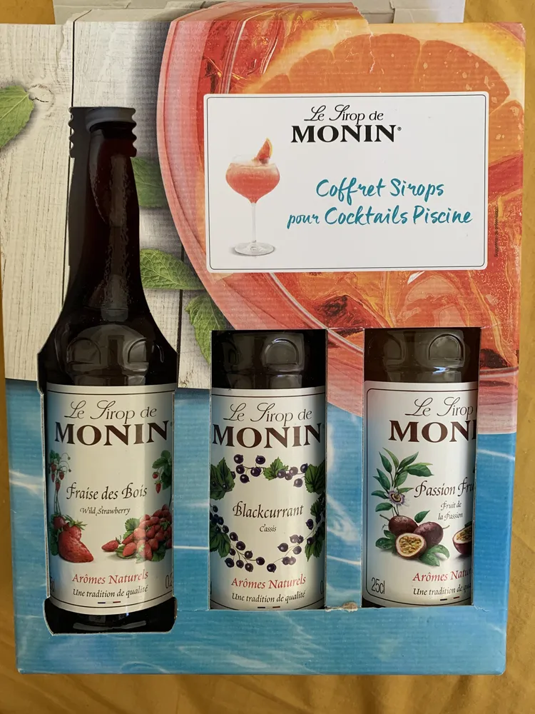 Coffret sirop cocktail piscine
