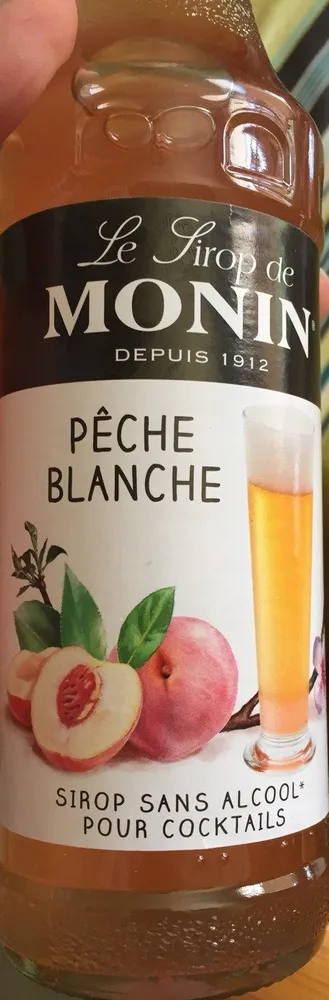 Sirop peche blanche
