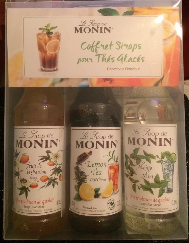 Coffret sirops pour thés glacés
