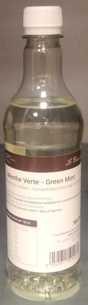 Boisson concentrée Menthe verte
