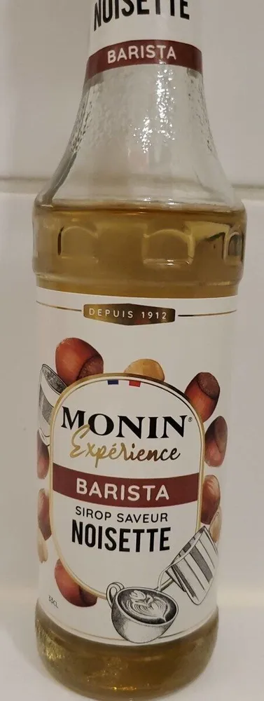 Sirop saveur noisette