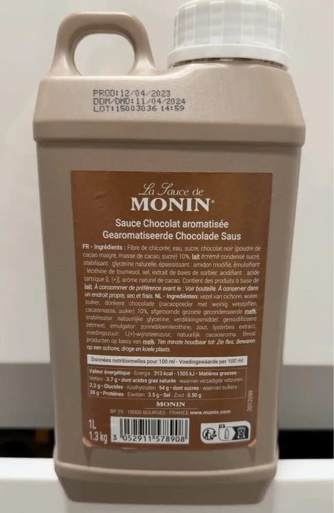 La Sauce de Monin Sauce chocolat aromatisée