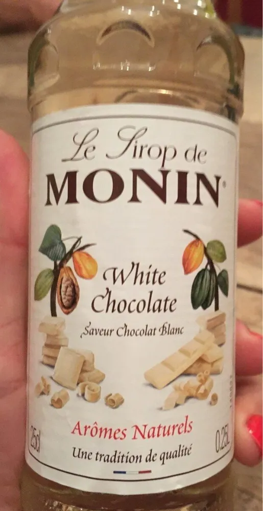 Sirop de monin chocolat blanc