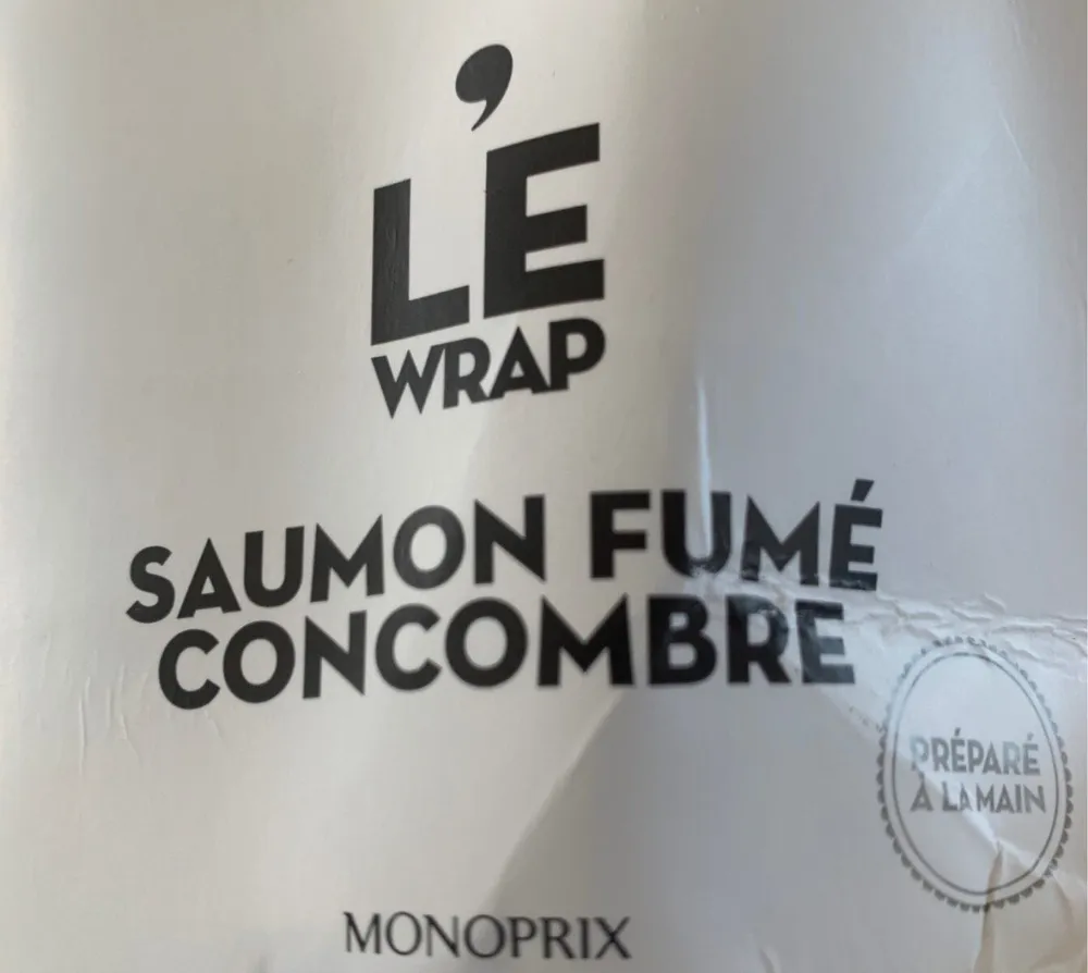 Le Wrap Saumon fumé concombre