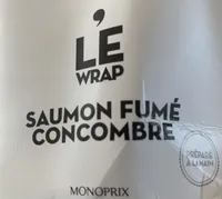 Le Wrap Saumon fumé concombre