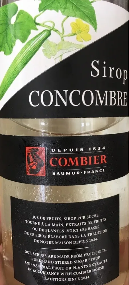 Sirop de concombre