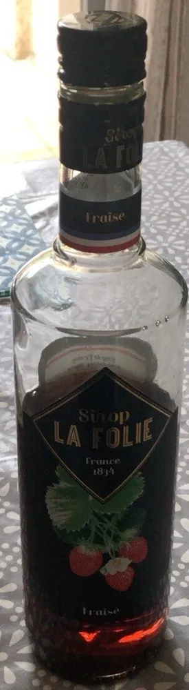 Sirop de fraise LA FOLIE