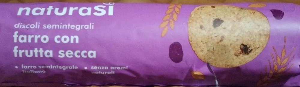 discoli semintegrali farro frutta secca