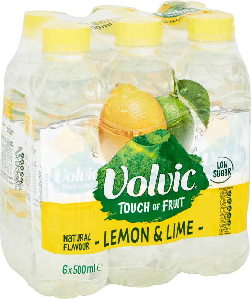 Touch of Fruit Lemon & Lime Natural Flavoured Water 6 x