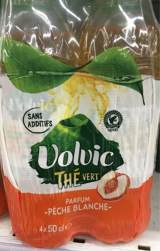 Volvic thé vert pêche blanche