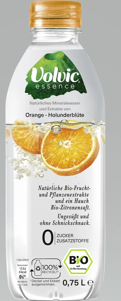 Volvic essence Orange-Holunderblüte-Mandarine 0,75L