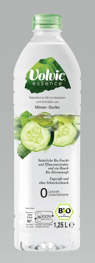 Volvic essence Gurke-Minze-Basilikum 1,25L PET EW