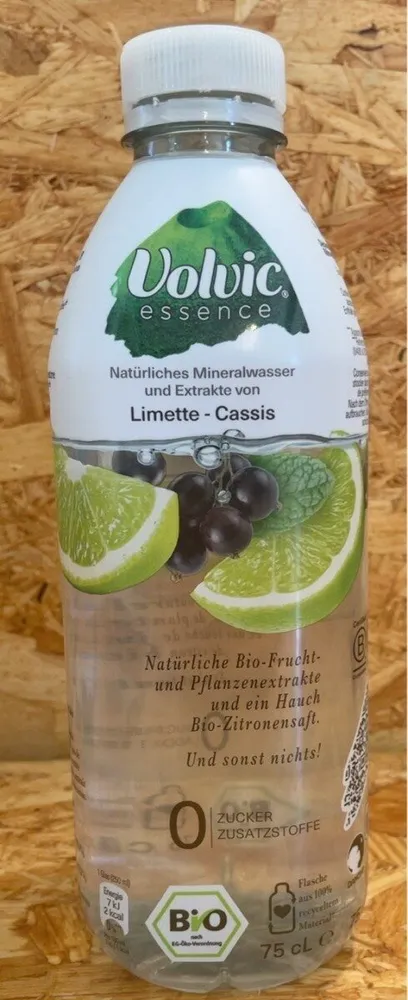Volvic Essence Limette-Cassis, 75 cl PET