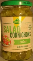 Salad cornichons cubes aigres-doux