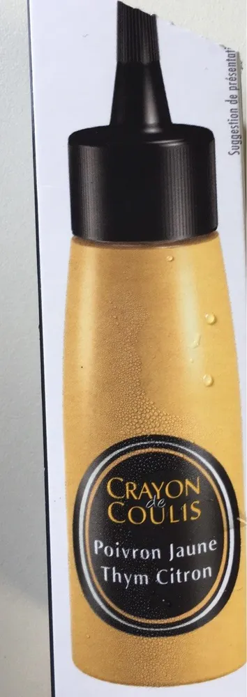 Crayon de Coulis Poivron jaune thym citron