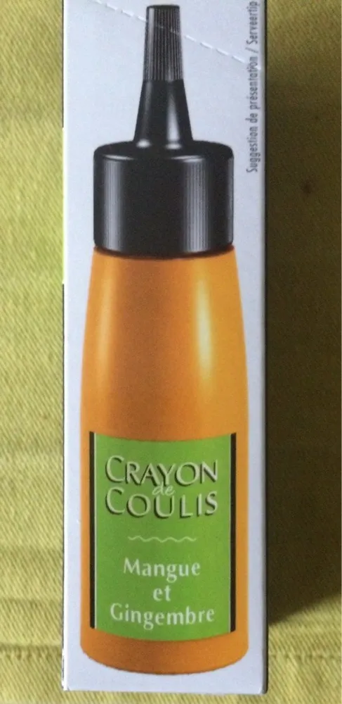 Crayon de coulis Mangue et gingembre