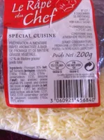 Râpé du chef spécial cuisine