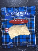 Fromage Cheddar mature Mc Cambell râpé, saveur intense