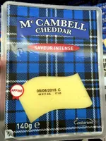 Mc Cambell Cheddar saveur Intense (35,3% MG)