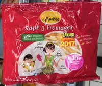 Râpé 3 Fromages (Emmental, Mimolette, Chèvre)