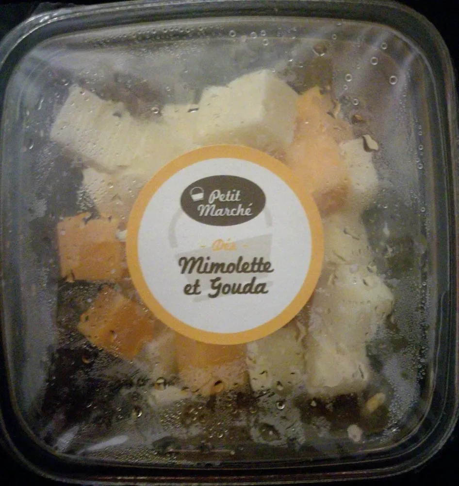 Dés de mimolette et gouda