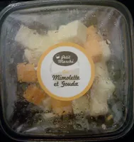 Dés de mimolette et gouda