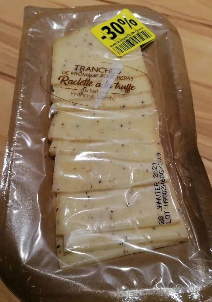 Fromage pour repas Raclette à la truffe blanche d’été