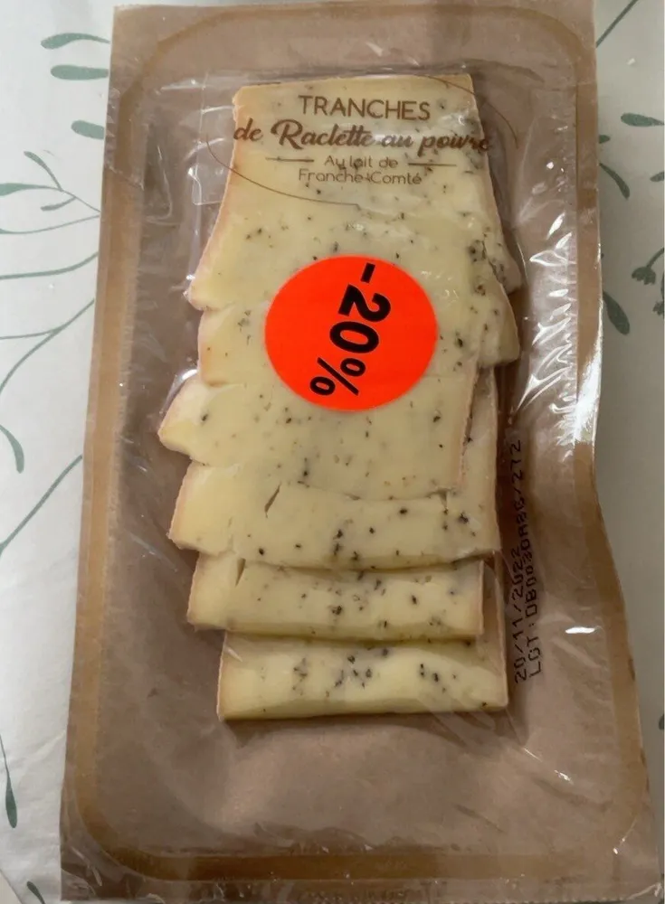 Raclette au poivre