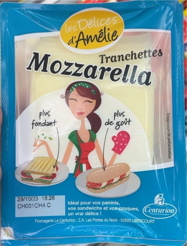 Tranchettes, mozzarella