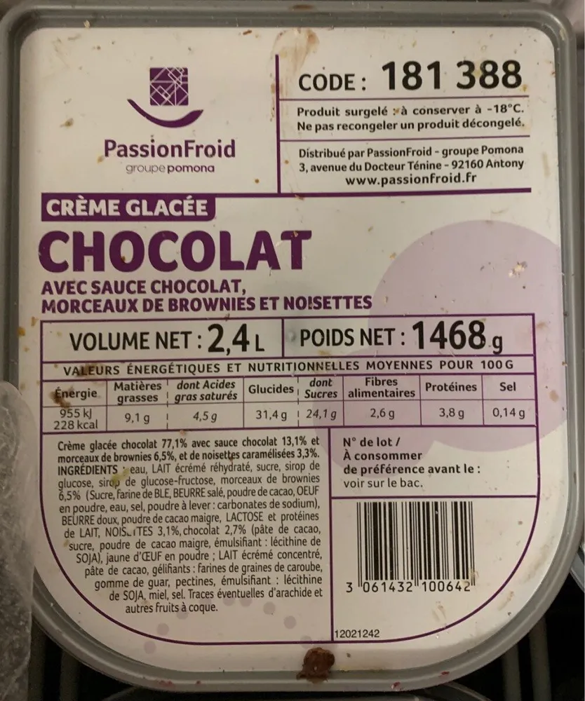 Créme glacée chocolat