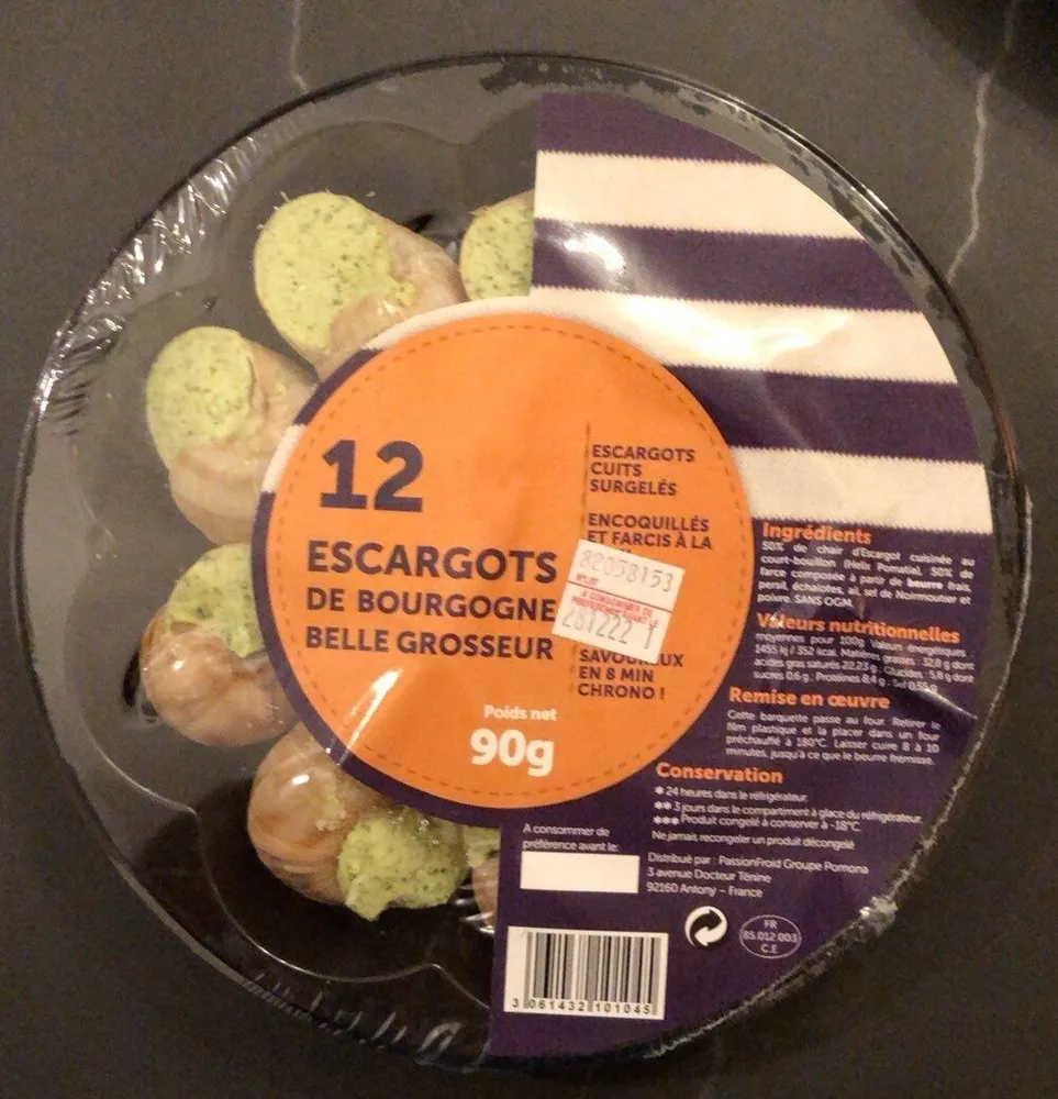 12 escargots de Bourgogne
