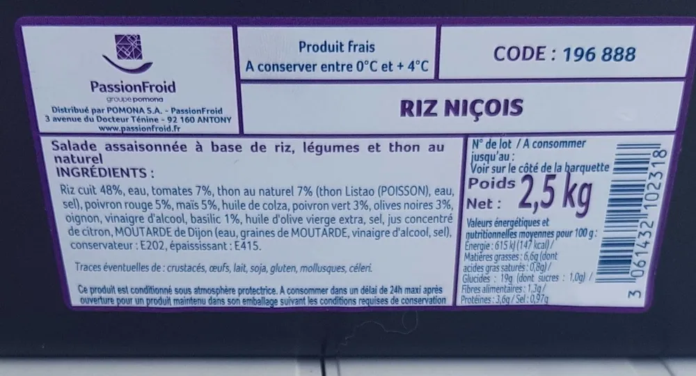 Riz niçois