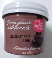 Crème glacée artisanale Chocolat Noir Suisse
