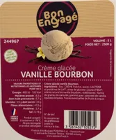 Creme glacée Vanille Bourbon