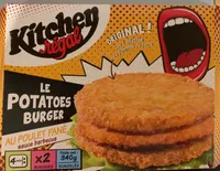 Le Potatoes Burger au Poulet Pané sauce barbecue
