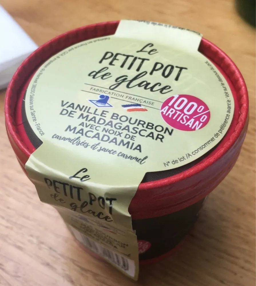 Crème glacée a la vanille bourbon de Madagascar